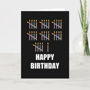 36. Geburtstag mit Kerzen Karte