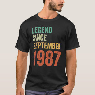 36. Geburtstag Shirt Legend Seit September 1987 Wo