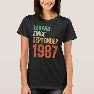 36. Geburtstag Shirt Legend Seit September 1987 Wo