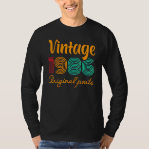 36. Geburtstag Vintag 1986 Geburtstag 1986 Orig T-Shirt