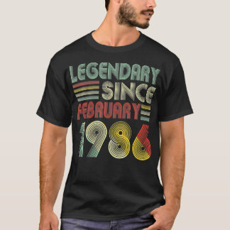 36. Geburtstagsdekorationen Legendär seit Februar  T-Shirt