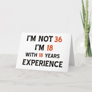 36. Geburtstagsdesigns Karte