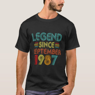 36. Geburtstagsfeier Seit September 1987 Retro 36 T-Shirt