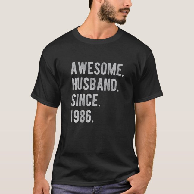 36. Hochzeitstag für ihn Phantastischen Ehemanns T-Shirt (Vorderseite)