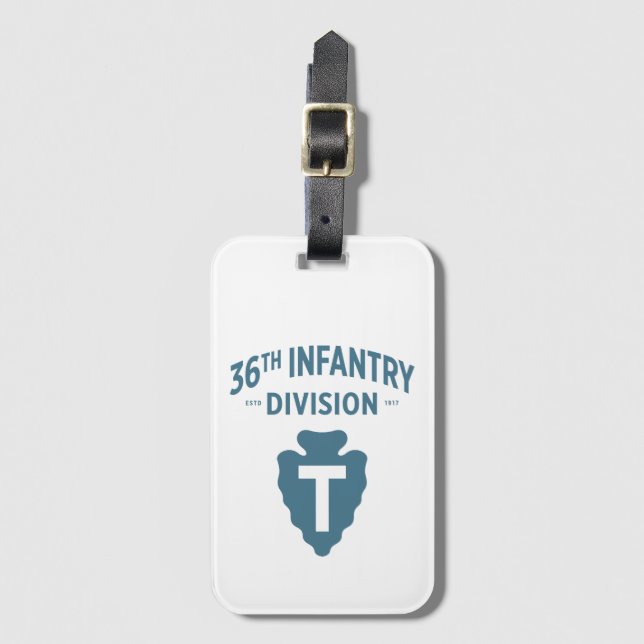 36. Infanterie-Division-Abzeichen Gepäckanhänger (Vorderseite Vertikal)