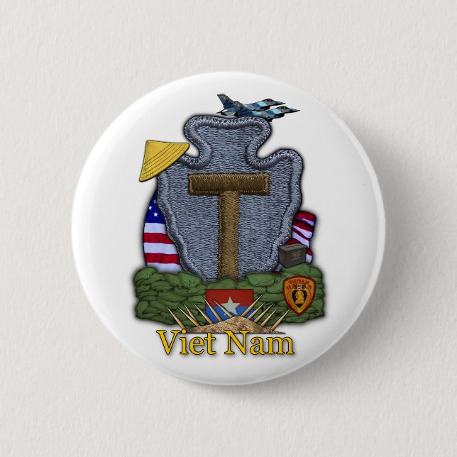 36. Infanterieabteilung Vietnam War Button (Vorderseite)