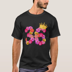 36 Jahre alt Blume gekrönt ihre 36. T-Shirt