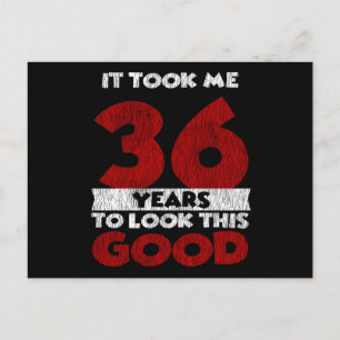 36 Jahre alt hat mich gesehen gut 36. Geburtstag Postkarte