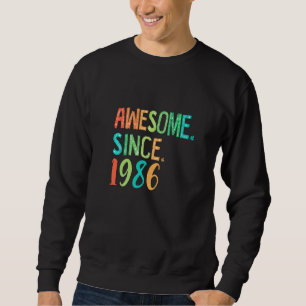 36 Jahre alt Mädchen Herz Blumendekor Phantastisch Sweatshirt