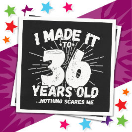 36 Jahre alt Sarcastic Meme Funny 36. Geburtstag Serviette