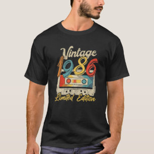 36 Jahre alt Vintag 1986 Kassette Tape Retro 36. T-Shirt
