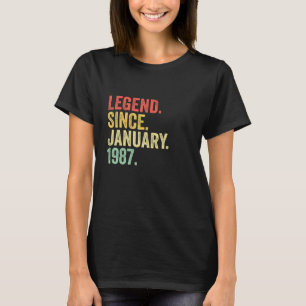 36 Jahre alte Legende seit Januar 1987 36. Geburt T-Shirt