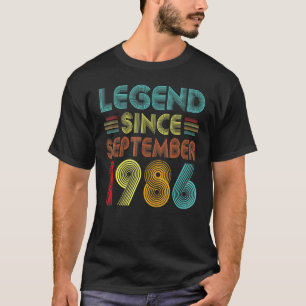 36 Jahre alte Legende seit September 1986 36. Bir T-Shirt
