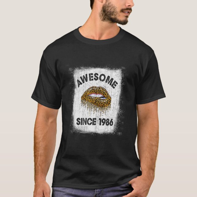 36 Jahre Phantastisch seit 1986 Leopard L T-Shirt (Vorderseite)