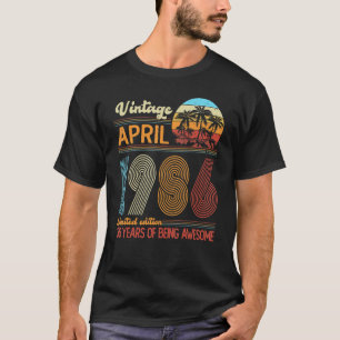 36 Jahre Vintag im April 1986 36. Tag T-Shirt