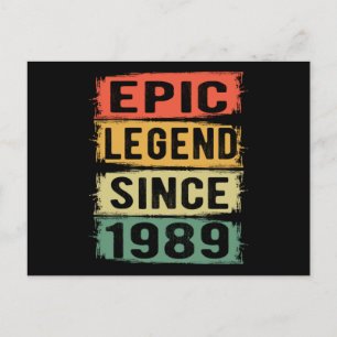36-jähriges Epic Legend 36. Geburtstagsgeschenk Postkarte