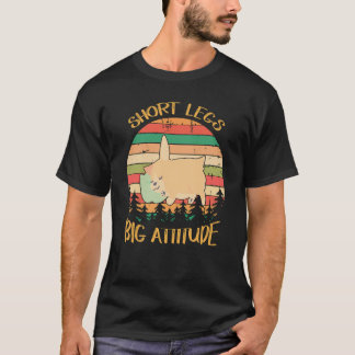 36 kurze Beine große Einstellung süßer Corgi T-Shirt
