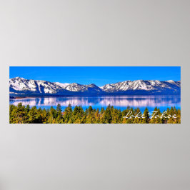 36" X 12" SCHÖNER SEE TAHOE POSTER (MATTE)