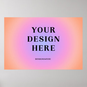 36 x 24 Horizontal gedruckte Kunst Poster