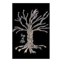 36 " x 24" Poster, schwarz