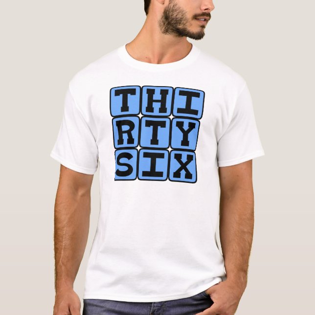 36, Zahl 36 T-Shirt (Vorderseite)