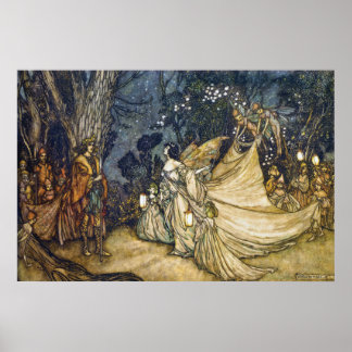 36x24 Argument von Oberon und Titania Poster