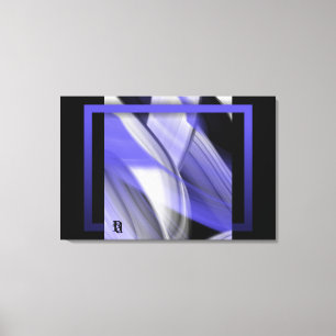 36x24" Lavendel-Mond Trend Abstrakte Kunst Violett Leinwanddruck