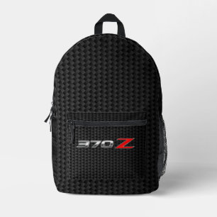 370Z schwarze Rücksacktasche Bedruckter Rucksack