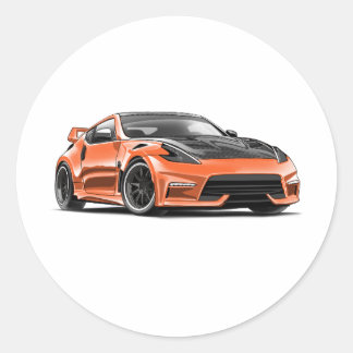 370z Zeichnung Runder Aufkleber
