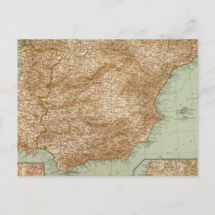 3738 Spanien, Portugal Postkarte
