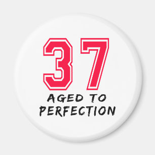 37 alterte zum Perfektions-Geburtstags-Entwurf Magnet