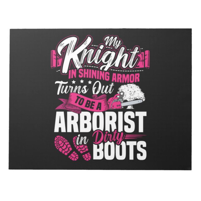 37.Arborist for a Tree Trimmer Notizblock (Vorderseite)