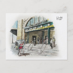 37: Bahnhof Flinders Street Postkarte
