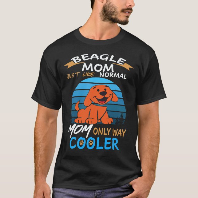 37 Beagle-Mama-Kühler Beagle T-Shirt (Vorderseite)