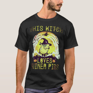 37 Diese Hexe liebt Meerschweinchen Halloween T-Shirt