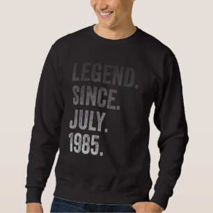 37. Geburtstag 37 Jahre alte Legende seit Juli 198 Sweatshirt