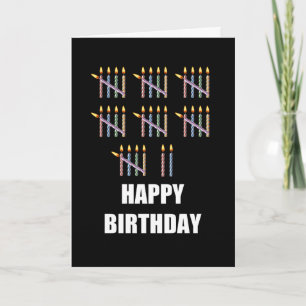 37. Geburtstag mit Kerzen Karte