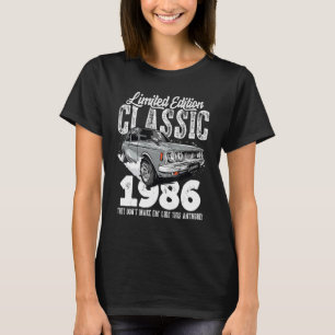 37. Geburtstag Vintag Classic Car 1986 B Tag 37 ye T-Shirt