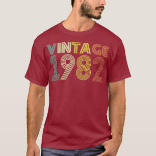 37. Geburtstags-T-Shirt-Geschenk Vintage 1982 Männ T-Shirt