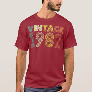 37. Geburtstags-T-Shirt-Geschenk Vintage 1982 Männ T-Shirt