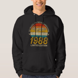 37 Jahre alt 1988 Retro Phantastisch 37. Geburtsta Hoodie