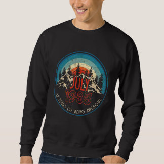 37 Jahre alt Geburtstag Juli 1985 Sweatshirt