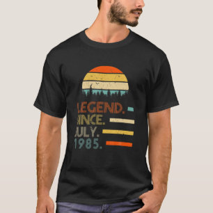 37 Jahre alt Retro Geburtstag Geschenke Legende se T-Shirt