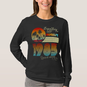 37 Jahre alte Legende seit August 1985 Geburtstag T-Shirt