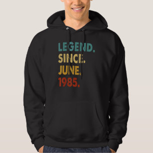 37 Jahre alte Legende seit Juni 1985 37. Geburtsta Hoodie