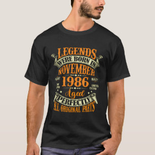 37 Jahre alte Legende seit November 1986 37. Gebur T-Shirt