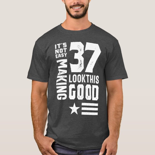 37 Jahre Geburtstag T-Shirt (Vorderseite)