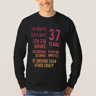 37 Jahre Verheiratet Funny 37. Hochzeitstag T-Shirt