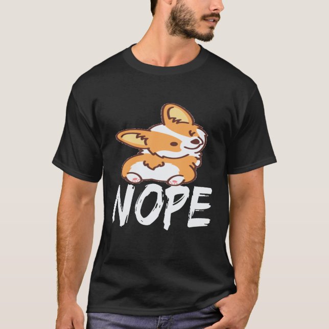 37 Nein - Corgi T-Shirt (Vorderseite)