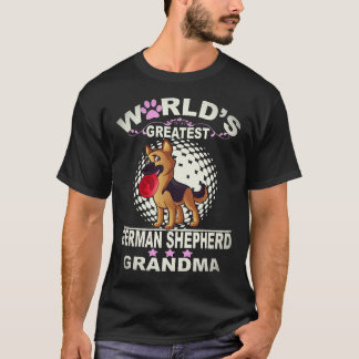 37 Weltbeste deutsche Schäferhund-Oma Deutsche T-Shirt